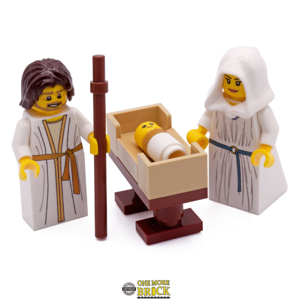 LEGO Mary Jesus Minifigures Nativity – One More Brick LTD