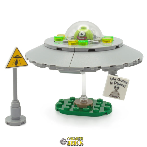 LEGO UFO Flying Saucer Alien – One More Brick LTD